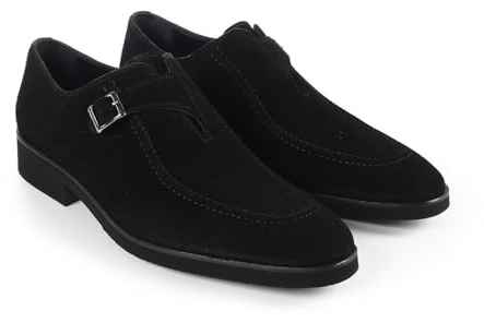 vella pais Amarillo Monkstrap Dress Shoes Black