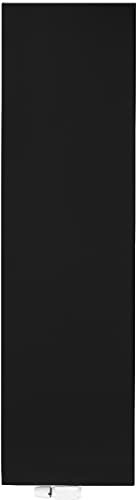 Belrad® Vertikal Design Heizkörper 1800 x 500 - Flachheizkörper mit Mittelanschluss Typ22 - Wandheizkörper mit 1743W Schwarz Matt - Designheizkörper kompakt, schmal & energieeffizient | Flachheizkörper mit Mittelanschluss Typ22, Wandheizkörper mit 1743W, Designheizkörper kompakt, schmal & energieeffizient