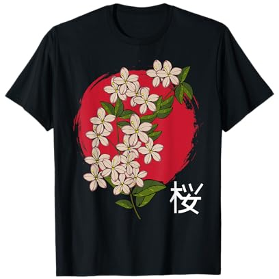 Fleur de cerisier Sakura Nature Kanji Japon T-Shirt