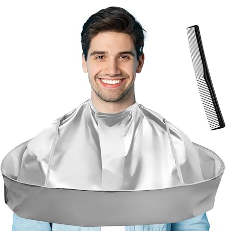 Wsevinn Hair Cutting Cape Professional Salon Barber Cape Foldable Haircut Cloak Hairdressing Umbrella Apron Kit for Adult Men and Women