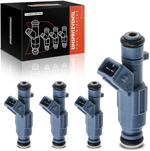 Frankberg 4x Einspritzventil Einspritzdüse Injektor | Kompatibel mit C4 2004-2008 206 Schrägheck 2003-2006 307 2003-2009 2.0L Benzin Replace# 0280156139