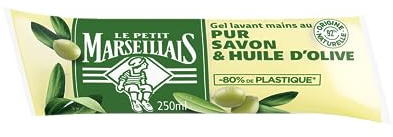 Le Pe Marseillais Ricarica Sapone Mani Olio d'Oliva Berningotto 250 ml | Sapone liquido per le mani composto al 92% di ingredienti naturali, saponi per le mani a pH neutro sulla pelle