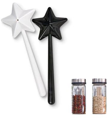 YEJAHY 2 Spargere Spezie, Bacchetta Magica a Forma di Stella, per Sale e Pepe, Cucina, Ristorante, Accessori da Cucina