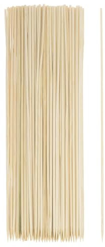 HARFINGTON 450pcs Bamboo Skewers Sticks 12 Inch 2.5mm Dia Natural Wooden Cocktail Picks for Barbecue Appetizers Grilling Fruit