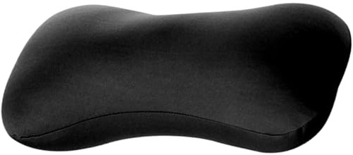Jorzer Microbead Pillows Neck Roll Pillow Soft Small Pillows for Travel Bone Pillow for Neck Support Travel Pillow for Recliner Office Car Sleeping ​​​​​​​15x7.9x2.4'' Black