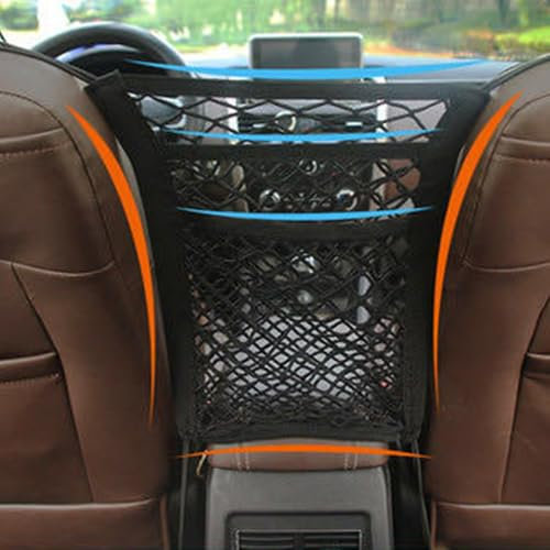 QWEERASS Autositz Organizer, für Ford Mustang/Mondeo/Maverick/Expedition Auto Kofferraumtaschen Multifunktionale Auto Aufbewahrungstasche Faltbar,Triple Layer