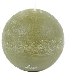 Rasteli Luz Your Senses Kerze – Kugelkerze Grün D 10 cm pro 2 Stück