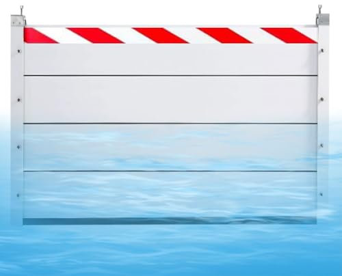 Aluminium-Hochwasserschutz-Barriere Hochwassersperre Für Außenfenster Hochwassersperre Wasserabweiser Straßen-Hochwassersperre Für Garagen Lagerhallen Fabrikräu HXQSL(120x20cm)