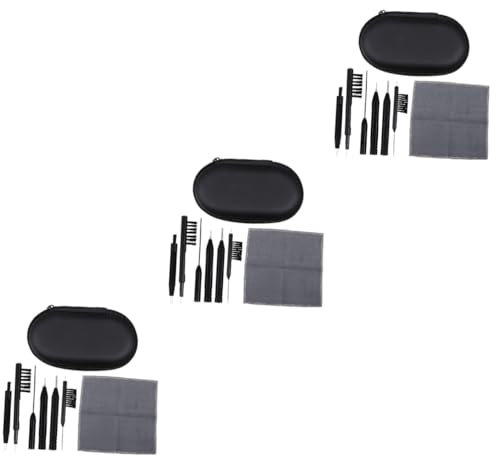 Healeved 3 Séries 7 nettoyage des aides auditives pour outils accessoires Kit de nettoyage pour aides auditives Lingette de nettoyage pour aides auditives nettoyeur d'écouteur PVC
