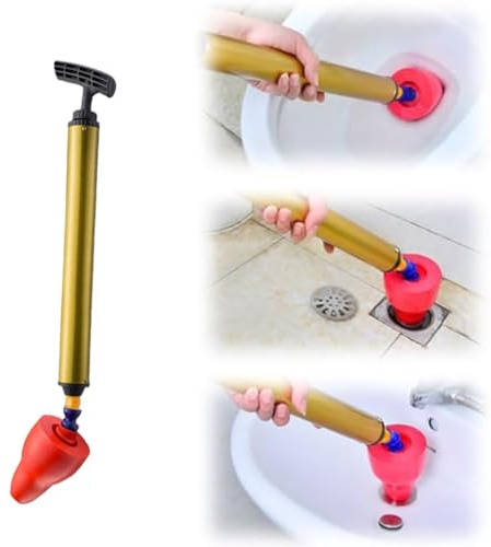 High Pressure Toilet Unblock One Shot,Toilet Pipe Plunger,Hochdruck-Toilettenreinigung in einem Zug,High Pressure Air Drain Clog Remover Plumbing Tool for Sink Bathroom Kitchen Bathtub Clogged Pipe | Hochdruck-Toilettenreinigung in einem Zug High Pressure Air Drain Clog Remover Plumbing Tool for Kitchen Bathtub Clogged Pipe