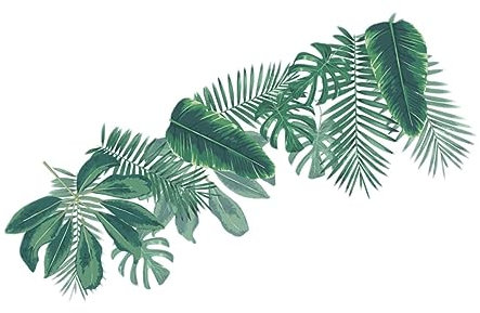 jojofuny Große Pvc Wandaufkleber Deko Abnehmbare Grüne Blatt Tapete Für Wohnzimmer Schlafzimmer Kinderzimmer Kreative Wanddekoration Einfach Anzubringen