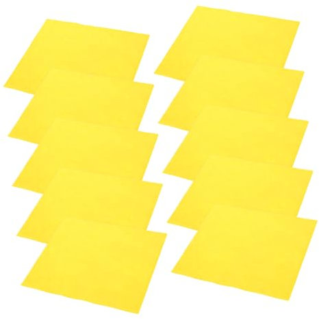 Ciieeo 10piezas Paños De Limpieza Absorbentes para Cocina De Toallas Resistentes Grasa y Aceite para Platos Reutilizables Multifunción Color Amarillo