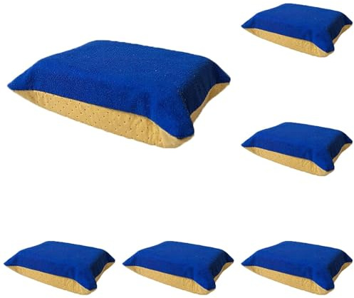 6 Stück Antibeschlag Schwamm,Fenster-Defogger-Schwamm, Reinigungs-Nebelentferner-Pads, Autoscheiben-Schwammreiniger, leicht zu wischen (Blau)