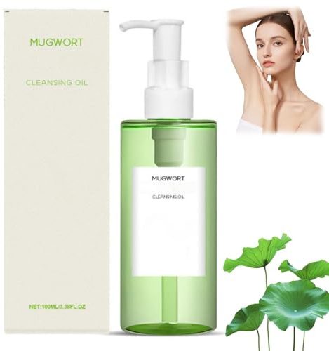 Mugwort Cleansing Oil,Makeup Remover Oil,O/il Based Eye Makeup Remover,Korean Double Cleani/ng,Pore Cleani/ng O/il,Gentle/Effective Cleansing Oil Makeu/p Remover,Deep Cleansin/g without Strain