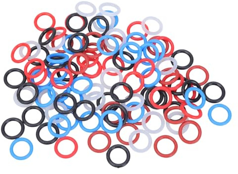 LLINthy Paquete de 100 anillos de palomas coloridos diseñados para un entrenamiento y gestión eficientes con bandas de goma multicolor para palomas