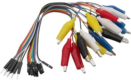 10Pin Double-End Alligantor Clips Jump Wire Male Female Crocodile Clip Test Lead Cable 20Cm 30Cm Line DIY Connection