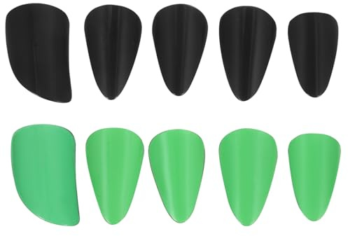 Toyvian 10stücke Guzheng-plektrum Fingernägel für Saiteninstrumente Zither-fingerpicks Instrumentenzubehör Pipa-übungswerkzeuge Pipa-zubehör Pipa-fingerspitzenschutz Saiteninstrumente