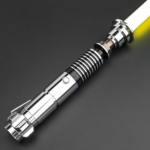 Light Saber Heavy Dueling Light Sabers for Adults- Motion Control Length 46.46in(118cm) Metal Hilt Saber with 16 Sound Fonts 12 Colors,Smooth Swing Premium FX Sabers Christmas/Halloween Cosplay