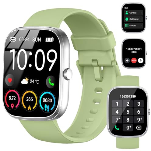 Jugeman Smart Watch(Answer/Make Calls), 1.91 HD Touch Screen Fitness Watch with Heart Rate/Sleep Monitor/Pedometer, 110+ Sport Activity Trackers, IP68 Waterproof Smartwatch for IOS Android