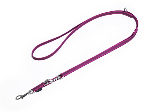 Mystique® Gummierte Umhängeleine Leine 12mm Standard Karabiner Purpur 3m