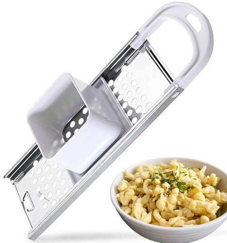 Spätzlehobel Mit Teigschlitten, Spätzle Reibe Und Presse, Aus Edelstahl, Maße 32.5 x 11 x 6.5 cm