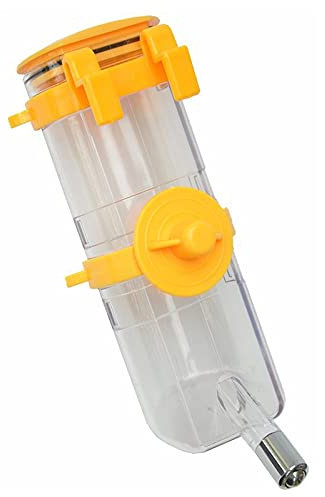 nanook Haustier Trinkflasche Tränke Wasserspender für Hamster Kaninchen Kleintiere Nagertränke - 500ml - gelb