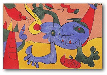 Joan Miro UBU ROI Surrealismus-Kunstwerke, Poster, Leinwandbild, Kunstdruck, modernes Familien-Schlafzimmer, 30 x 45 cm