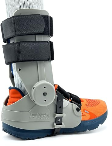 TayCo Over-the-Shoe RecoverX Ankle Brace, Alternative to Walking Boot and other AFOs, Adjustable External Ankle Support Brace, Unisex, Comfortable, Stable, Improve Gait and Balance (Small, Left)