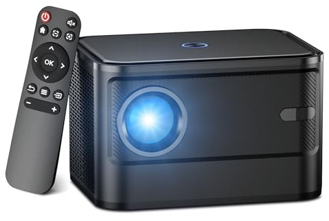Mini Projecteur, XJ-HOME VideoProjecteur Portable Focus Électrique, 15000 Lumens 1080P Full HD, Vidéoprojecteur WiFi 5G Bluetooth 5.2,Compatible avec Smartphone/HDMI/USB/TV Stick