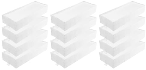AllSpares akustikfilter (12 st) för köksfläktar lämpliga för Bosch Siemens 17004801, HEZ9VEDU0 | Neff Z811DU0 | Gaggenau CA084010 | 192 x 75 x 35 mm