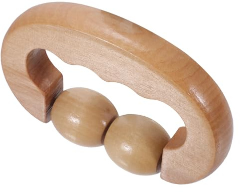 Tragbarer Rückenmassageroller, Khakifarben, für Zuhause | Muskelmassagerolle und Streckgerät, Handliches Zubehör für Reisen, Beine und Alltag, Kompakt und Tragbar