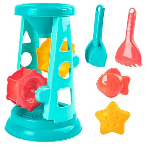 Giochi Con La Sabbia - Set Da Da Spiaggia, Kit Per Mulino A | Strumenti Per Stampo A Pala | Giocattoli Di Sabbia Per Bambini Per La Spiaggia A Bordo Piscina Gioca A Viaggi Attivit