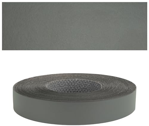Mprofi MT® - Moldura Adhesiva y Melamina Cinta de Canto Antracita | 22mm x 5m | Protector Bordes para Estanterías, Muebles y Paneles | Canto Termoadhesivo Duradero | Espesor 0,50mm