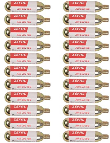Caja 20 Uni Cartucho Aire ZEFAL CO2 16 g C/Rosca