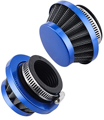 CarBole Filtro Aria Moto 35mm Bike sostituzione per 50cc 70cc 90cc 110cc 125cc Motocross Pocket Bike Scooter Quad (Blu)