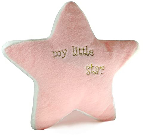 Aodafei Kuschelkissen Sternform, Kawaii Stern Kissen Deko Kissen Weiche Flauschig Dekokissen für Schlafzimmer Wohnzimmer Couch,Rosa,45 cm