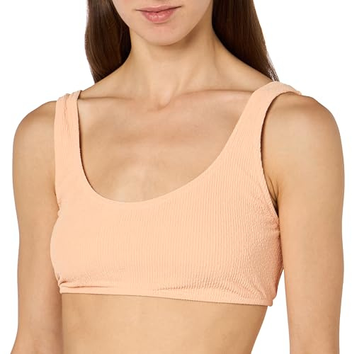 Champion Legacy Ikoner Swimwear W - Stretch Light Crinkle Nylon Top Bikini Top Top Persika Rosa, S Dam SS24, Persikoros, S