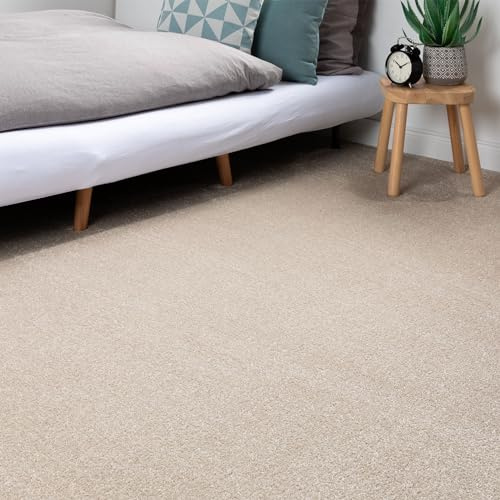 Steffensmeier Teppichboden Sardinien Meterware | Auslegware für Kinderzimmer Wohnzimmer Schlafzimmer | Beige, Größe: 300x600 cm