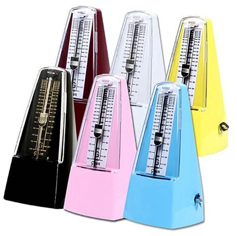 TOYANDONA Mechanisches Metronom mit Klick und Glockenton Präzises Timing für Klavier Gitarre und Andere Instrumente Einfache Bedienung ohne Batterie Himmelblauer Farbton