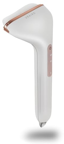VRAIKO Gua Sha Gesichtswerkzeuge, elektrisches Guasha, Gesichtsmassagegerät mit Wärme & Vibration & LED-Lichttherapie, für Anti-Aging, Facelift, Falten-und Schwellungsreduzierung (White Jade)