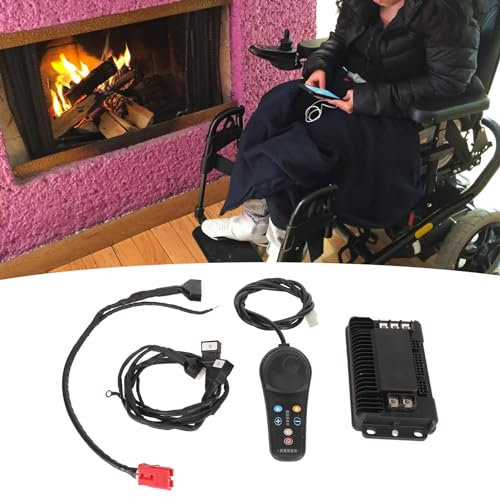 Elektrischer Rollstuhl-Joystick-Controller, Zubehör für Elektromobilitätsrollstühle, 50 A DC 24 V Rollstuhl-Bremssteuerung für Sicherheit, elektrischer Rollstuhl-Joystick
