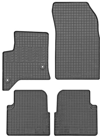 CIKCAR Satz Gummimatten kompatibel mit Jeep Avenger (Hybrid) 2023- & FIAT 600 (Hybrid) 2023- & Alfa Romeo Junior (Hybrid) 2024- (4-teilig + Montagesystem)