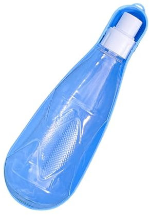 Botella de agua para mascotas, botella de viaje para pasear al perro, botella de agua de 450 ml para viajes, vaso para mascotas al aire libre para senderismo, camping, pasear