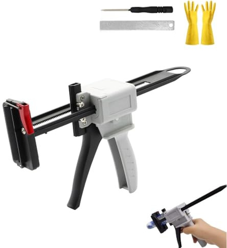 Toothpaste Tube Gun, 2025 New Manual Tooth Paste Squeezer, Rtv 704 Universal Glue Squeezing Machine, Zero Waste Ergonomic Silicone Extrusion Tool for Adhesive, Sealant, Cream