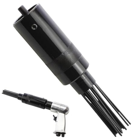 Cepillo de aguja neumática | Uso intensivo,Accesorio neumático para agujas | Para decapado, soldadura, reparación, mantenimiento, soldadores y mecánicos