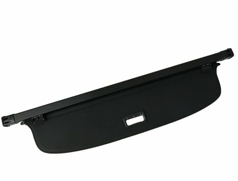 UMDJJU Gepäckraumabdeckung Für VW Für Tiguan 2018-2024 Auto Versenkbare Trunk Cargo Abdeckung Sicherheit Schild Schwarz Nur Für Lange Rad Stand Version Laderaumabdeckung