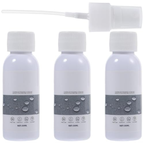 Mipcase Spray Impermeabilizante para Calzado, 30ml, 3 Piezas, Plástico | Uso en Zapatos, Bolsos y Ropa, Formato Portátil, Color Blanco, Protección contra Agua y Manchas