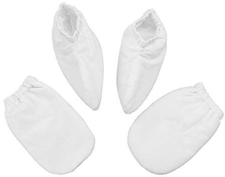 2 Pares Calentador Parafina Guantes Guante De Tratamiento De Baño Spa Cera De Manos