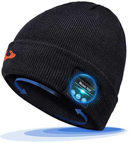 EVERSEE Homme et Femmes avec Cadeaux pour couteurs femmes hommes Bonnet Bluetooth de No l Calendrier Avent 2021, Noir, Taille unique EU
