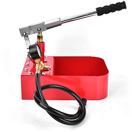 Manual Hydraulic Pump 1000PSI 7MPa High Pressure Pipe Valve Pressure Tester for Hydraulic System Testing with Accessories
